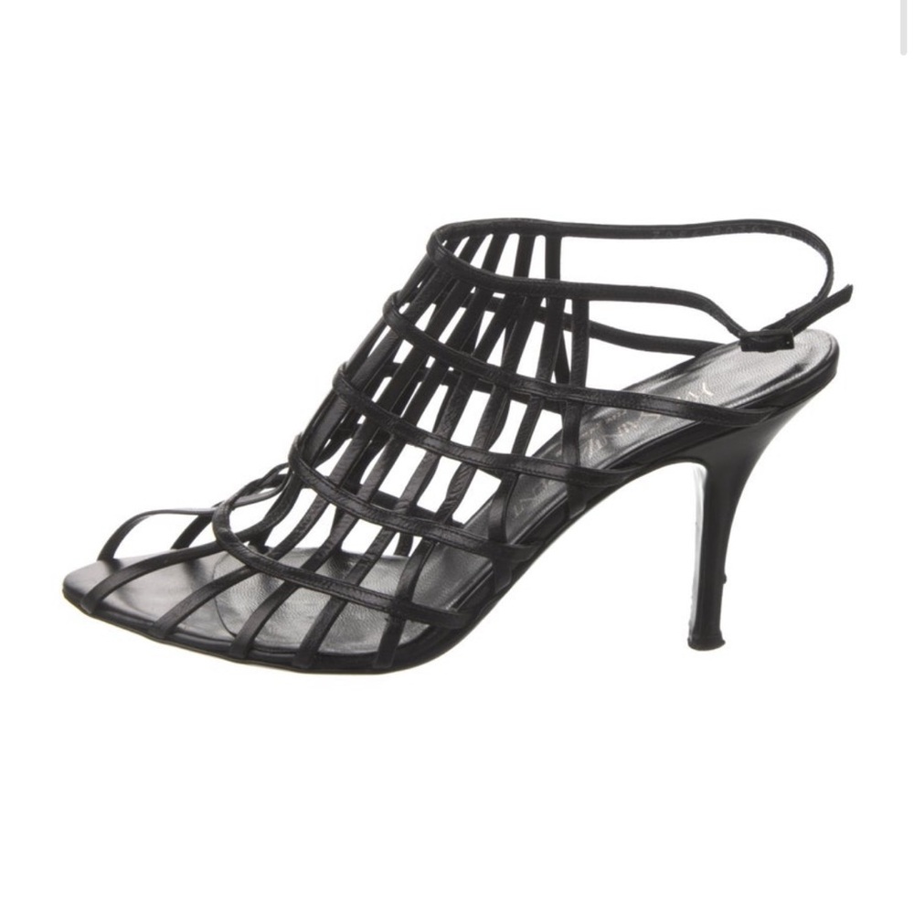 YSL Saint Laurent 2009 Mesh Cage Sandal Pumps 38 - Picture 3 of 6